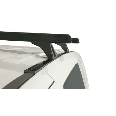 Rhino Rack Heavy Duty Rltf Trackmount Black 2 Bar Roof Rack For Hyundai Iload 2Dr Van 08 To 21