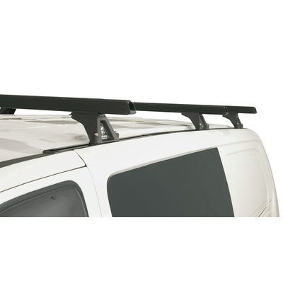 Rhino Rack Heavy Duty Rltf Trackmount Black 3 Bar Roof Rack For Hyundai Iload 2Dr Van 08 To 21