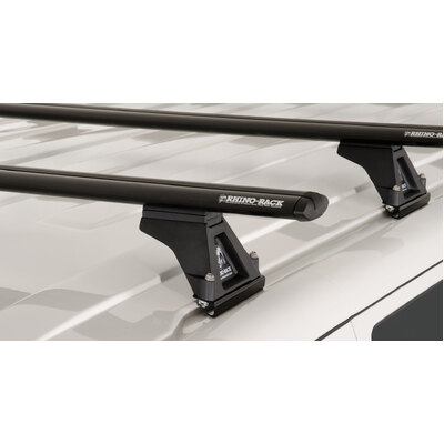 Rhino Rack Vortex Rltf Black 4 Bar Roof Rack For Volkswagen Transporter T6 2Dr Van Lwb (Standard Roof) 12/15 On