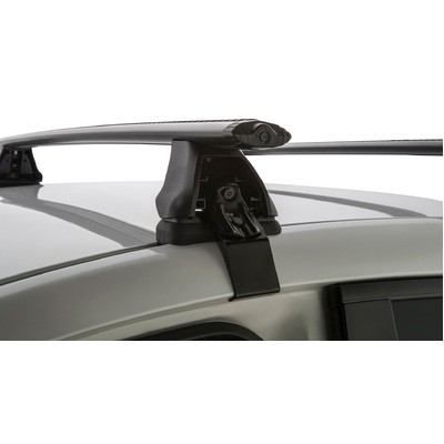 Rhino Rack Vortex 2500 Black 2 Bar Roof Rack For Mazda Mazda 3 Gen 3 Bm/Bn 4Dr Sedan 01/14 To 03/19