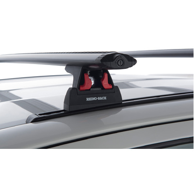 Rhino Rack Vortex Rlt600 Trackmount Black 2 Bar Roof Rack For Toyota Hilux Gen 8 2Dr Ute Extra Cab 10/15 To 20