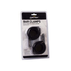 Lightforce Pair Of Bar Clamps (Polished) To Suit 56Mm And 65Mm Diameter Bars