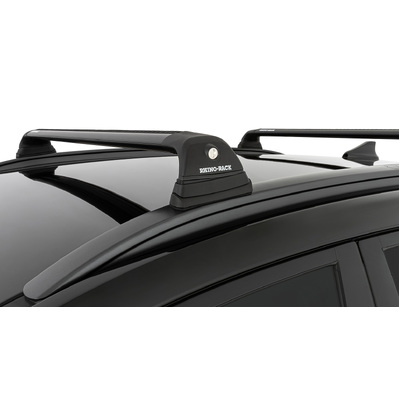 Rhino Rack Vortex Rvp Black 2 Bar Roof Rack For Hyundai Kona Gen1 5Dr Suv With Flush Rails 09/18 On