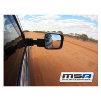 MSA Towing Mirrors to Suit Toyota Fortuner 15 - Current (Black - Electric - Indicators)