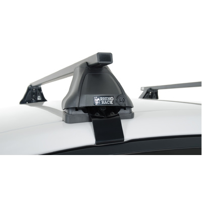 Rhino Rack Euro 2500 Black 2 Bar Roof Rack For Hyundai Elantra 4Dr Sedan 06/11 To 01/16