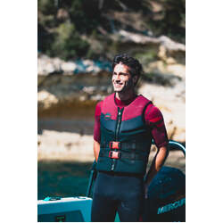 Jobe Neoprene Mens Life Jacket Burgundy Red