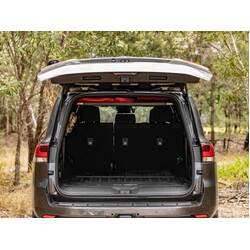 Standalone Rear Roof Shelf to suit Toyota LandCruiser LC300 [Large Side Molle Panels]