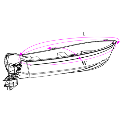 Oceansouth Open Boat Cover 3.7m - 3.9m