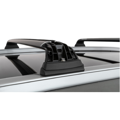 Rhino Rack Vortex Rvp Black 2 Bar Roof Rack For Hyundai Santa Fe Gen4, Tm 5Dr Suv With Flush Rails 07/18 On