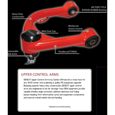 Carbon Send-It Uca - Isuzu D-Max 2012-2020 Upper Control Arms