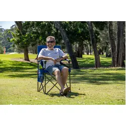 Castaway Hard Arm Camp Chair - Regal Blue