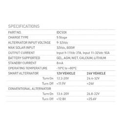 Projecta 12-24V 50A Dc-Dc Battery Charger IDC50X