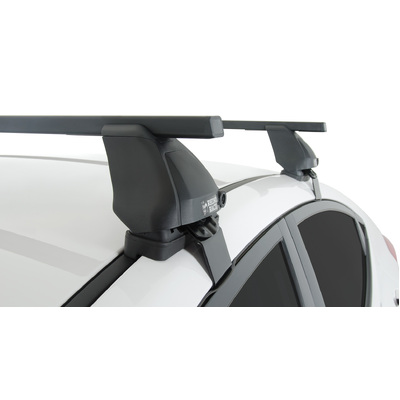 Rhino Rack Euro 2500 Black 2 Bar Roof Rack For Hyundai Elantra 4Dr Sedan 06/11 To 01/16