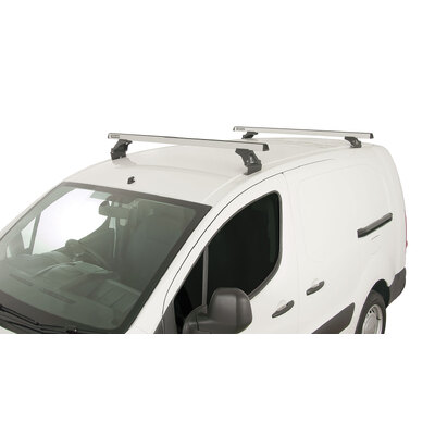 Rhino Rack Heavy Duty Rltf Silver 2 Bar Roof Rack For Citroen Berlingo Ii 4Dr Van 09 To 18