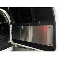 Rear Door Drop Down Table to suit Toyota Prado 150 / Lexus GX 460 [Natural Stainless]