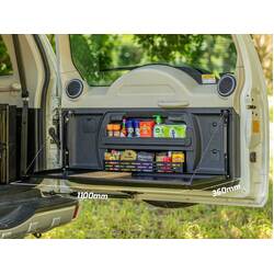 Rear Door Drop Down Table to suit Mitsubishi Pajero Gen 4 NS-NX [Undara Black]