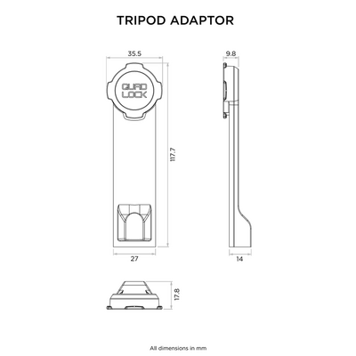 Quad Lock Tripod Adaptor (V3)