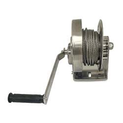 Sherpa Stainless steel hand winch 545kg/5m cable