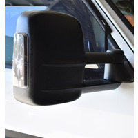 Extendable Tuff Terrain Towing Mirrors For Toyota Hilux 2015 -2022 - Black