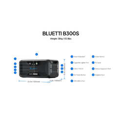 BLUETTI B300S Expansion Battery | 3,072Wh ( Only Works With AC500 )