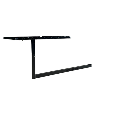 BBQ ARM KIT FOR UNDER CHASSIS MOUNTING - LARGE BLACK POWDERCOAT WITH TRAY RISER