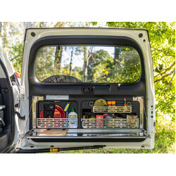 Rear Door Utensil Cage to suit Toyota Prado 150 / Lexus GX 460 [Natural Stainless]