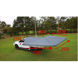 Outback Tourer 270 Awning With Lights - Drivers Side