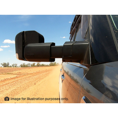 Msa Towing Mirrors (Chrome, Manual) To Suit Tm801 - Isuzu D-Max 2012-Sept 2020