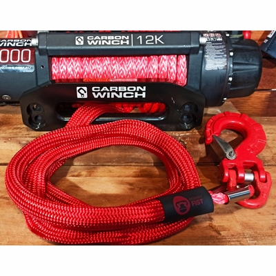 Carbon Winch Monkey Fist Coloured Rope Sheath