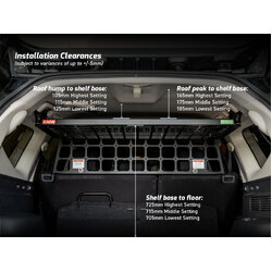 Standalone Rear Roof Shelf to suit Mitsubishi Pajero Sport & Challenger [7-Seater]