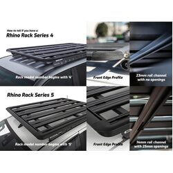 Roof Rack Table Slide Mount to suit Rhino-Rack Pioneer Platform Series 5/6 [With 10mm Backbone Spacer Kit]