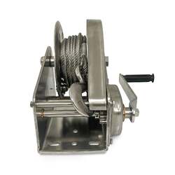 Sherpa Stainless steel hand winch 545kg/5m cable