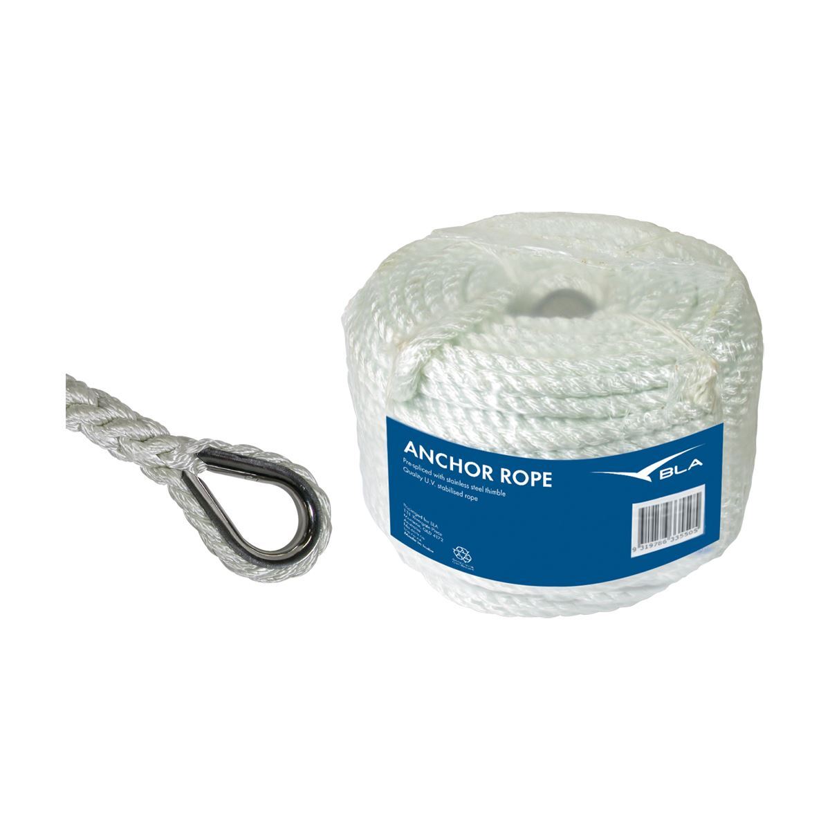 40m 10 mm anchor rope and 10 Metres of 8mm chain kit Chain And Warp