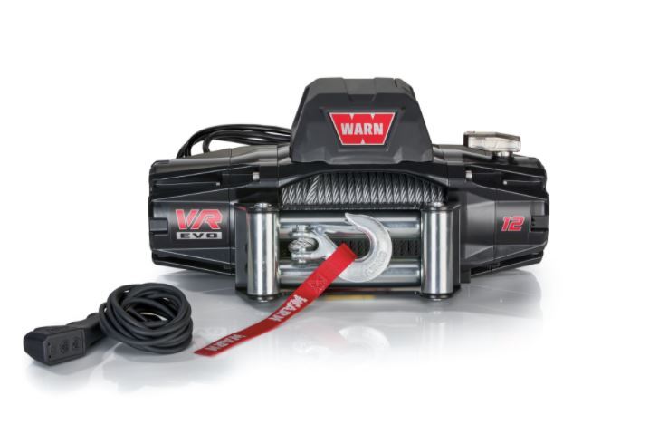 Warn 12V 12,000lb Recovery Winch with 26m Wire Rope w/ 2in1 Wireless Remote  Outback Equipment