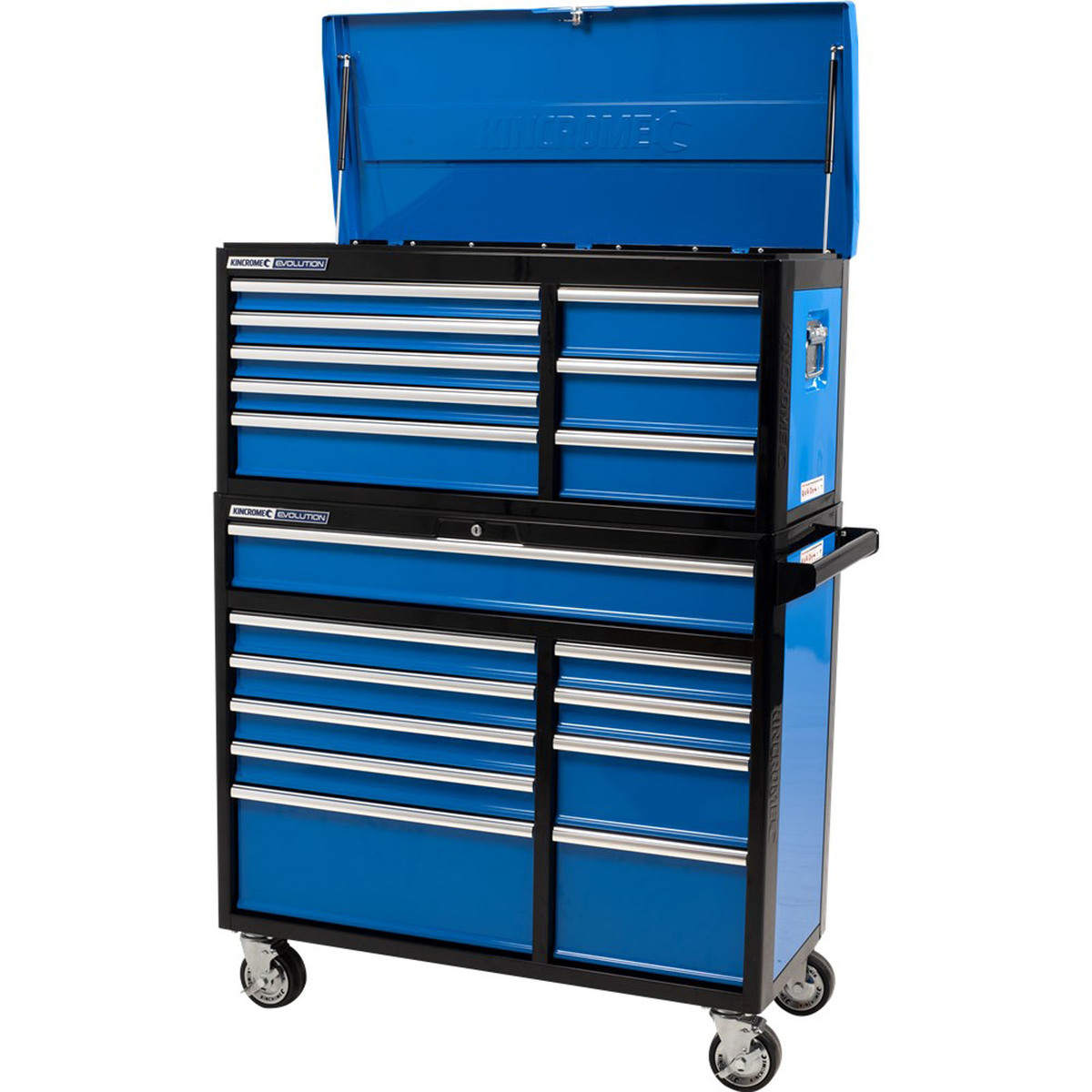 Kincrome Evolution Extra Wide Deep Chest & Trolley Combo 18 Drawer 41 ...