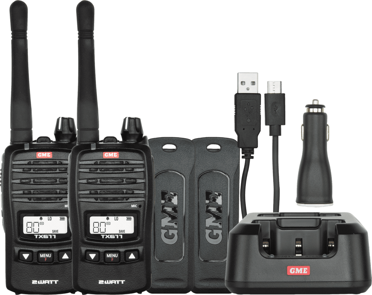 Buy an Oricom UHF2500 2 watt Waterproof Handheld UHF CB Radio Twin Pack  Online in Australia
