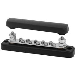 Buss Bar Heavy Duty 10 Way 2 Stud Black Includes Cover