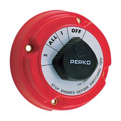 Perko Medium Duty Battery Switch 4 Position Selector 250A