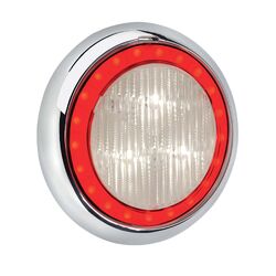 Narva 9-33 Volt Model 43 Led Reverse Lamp (White) With Red Led Tail Ring