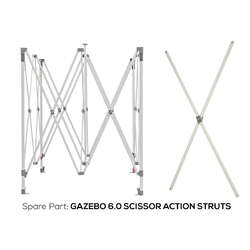 Wildtrak Premium Gazebo 6.0 Scissor Action Struts