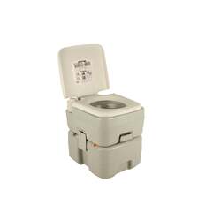 Wildtrak Deluxe Portable Toilet 20Lt Grey With Level Indicator