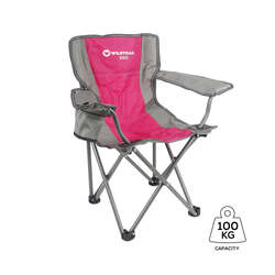Wildtrak Kidz Camp Chair Pink 100Kg Wr 67X60X38Cm