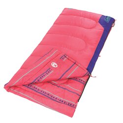 Coleman Sleeping Bag Youth (+10Â°C Temperature Rating - Pink/Purple)