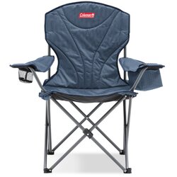 Coleman Chair Quad King Size Cooler Arm Blue (Wide)