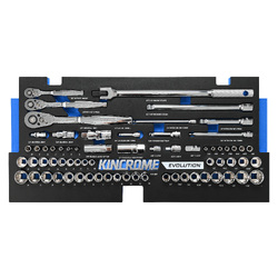 Kincrome Evolution 68 Piece Sockets & Accessories Eva Tray