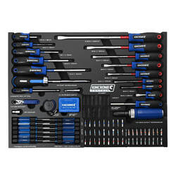 Kincrome Contour 131 Piece Torquemasterft Screwdriver & Fastening Eva Tray