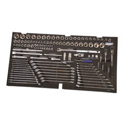 Kincrome Contour 123 Piece Lok-On Sockets / Accessories & Combination Spanners Eva Tray