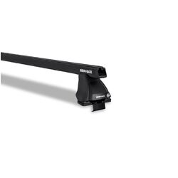 Rhino Rack Heavy Duty 2500 Black 2 Bar Roof Rack For Chevrolet Silverado 1500 4Dr Ute Extended Cab 01/07 To 12/13