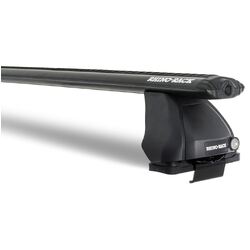 Rhino Rack Vortex 2500 Black 2 Bar Roof Rack For Holden Barina Classic Tk 5Dr Hatch 11/11 To 03/12