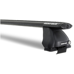 Rhino Rack Vortex 2500 Black 2 Bar Roof Rack to suit HONDA Jazz 1st Gen 5dr Hatch 02 to 08